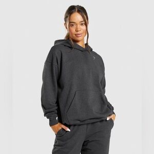 Gymshark Rest Day Sweats Hoodie in Charcoal Size Small Activewear Sweatshirt Gym